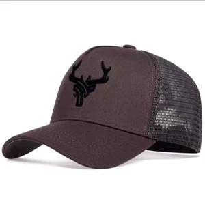 ANTLERS EMBROIDERED TRUCKER MESH HAT. ADJUSTABLE SNAPBACK. AWESOME DESIGN. COOL - Picture 1 of 2