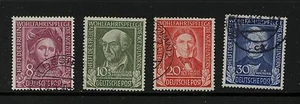 RFA 117 - 120, Wohlfahrt 1949 sellado #b063 - Imagen 1 de 1