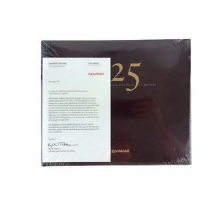 Exxon Mobil 125 Years of History Employee Commemorative HCDJ Book 2007 Sealed - Bild 1 von 3