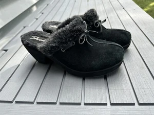 Mules donna Skechers foderati in pelliccia sintetica nero 46924 taglia 11 - Foto 1 di 8