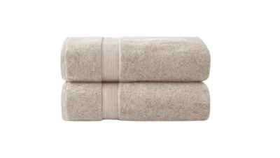 Madison Park 800GSM 100% Cotton Bath Sheets Towels 2 Piece Set 34" x 68" Natural - Image 1 of 3