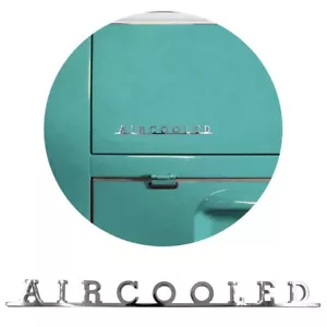 DECKLID SCRIPT EMBLEM BADGE STAINLESS STEEL AIR COOLED VW BUG BEETLE BUS T1 T2 - Picture 1 of 2