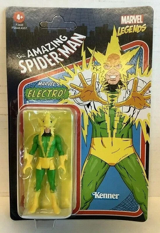 Figura de acción retro de juguete para niños Marvel: Legends Electro Foto 1 de 1