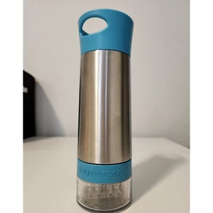 Aquazinger 20 oz Stainless Steel Water Fruit Infuser Bottle Aqua BPA & EA Free - Picture 1 of 5