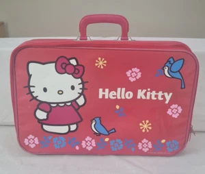 Vintage Hello Kitty Rosa Koffer Sanrio Reisetasche 2001 - Bild 1 von 7