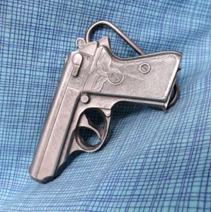 Walther PPK Eagle Semi Auto Pistol Belt Buckle 3D Style Vtg 80s Bergamot .SHY148 - Picture 1 of 9