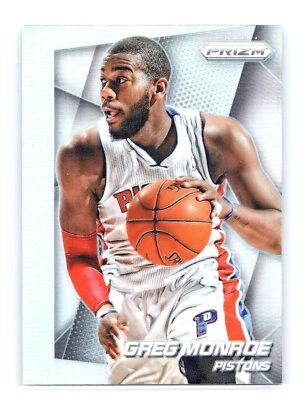 2014 Panini Prizm #103 Greg Monroe Silver Detroit Pistons - Image 1 of 2