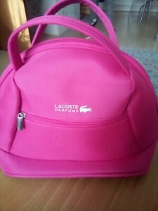 Lacoste Parfums Vanity Case Pink Zip Up Ladies