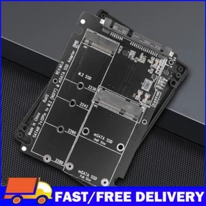 2 in 1 M.2 NGFF B-Key & MSATA SSD To SATA 3.0 SSD Case Durable Converter Adapter - Afbeelding 1 van 10
