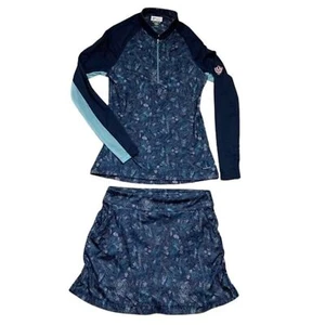 GREG NORMAN Golf Outfit Set Women’s Small SPF Monet Pullover Top Skort Tennis - Picture 1 of 14