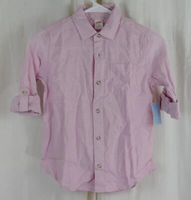 Camisa Gymboree Niños Manga Larga Abotonada Rosa Talla 8 Foto 1 de 3