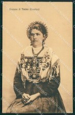 Trento Castello Tesino Costumi cartolina QZ9771
