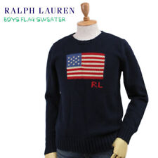 Polo by Ralph Lauren Cotton Sweater American Flag Sweater Homme 8 taille...