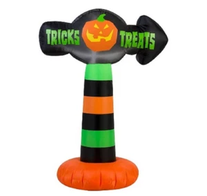 3.5' Halloween LED Inflable Halloween Halloween "Trucos y Golosinas" Letrero Decoración Patio - Imagen 1 de 1