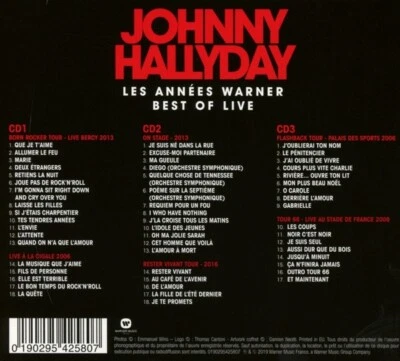 JOHNNY HALLYDAY - BEST OF LIVE DIGIPAK 3 CD NEU - Bild 1 von 2