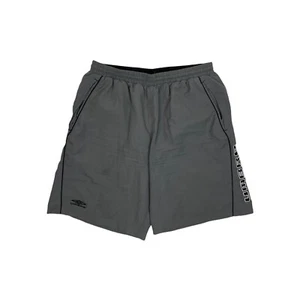 Vintage Umbro Swim Shorts Dark Grey Mens Large Embroidered - Picture 1 of 7