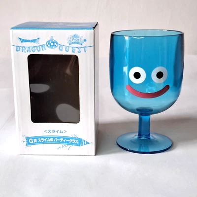 Blue Slime Party Glass Dragon Quest Japanese Square Enix - Immagine 1 di 4
