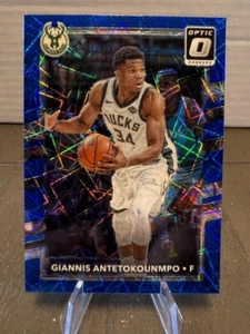 2017-18 Panini Donruss Optic - Blue Velocity Prizm #81 Giannis Antetokounmpo - Picture 1 of 2