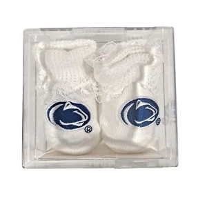 Penn State kreative Strickwaren Neugeborene Spitze Mädchen Stiefeletten College Football neu in Verpackung - Bild 1 von 4