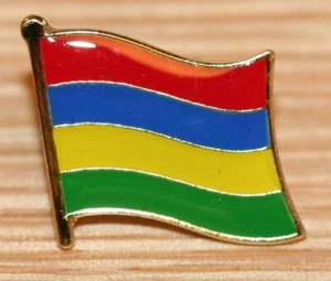MAURITIUS Flag Country Metal Lapel Pin Badge - Picture 1 of 1