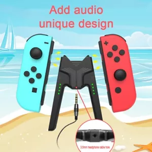 for Nintendo Switch Joycon Charging Grip NS Charging Handle Grip w/LED Indicator - Picture 1 of 9