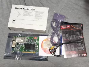 Vintage ATI Radeon All-In-Wonder 9200 XT video card - 8x AGP 128MB AIW - Picture 1 of 7