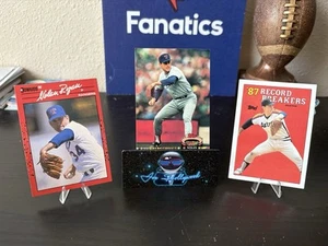Lotto 3 carte Nolan Ryan "The Ryan Express" Texas Rangers Houston Astros Legend - Foto 1 di 4