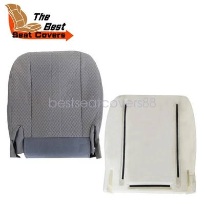 For 2003-14 Chevy Express GMC Savana Work Van Driver Passenger Cloth Seat Cover Foto 1 de 4