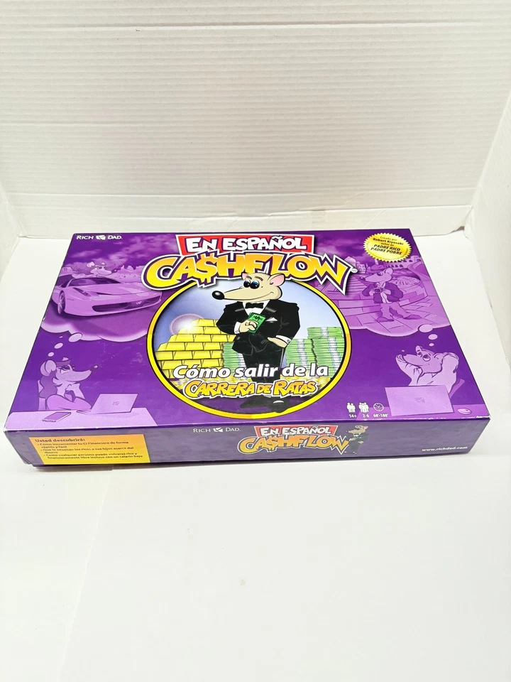 Rich Dad Poor Dad Cashflow Investing Board Game Spanish Complete Unused - Image 1 of 4