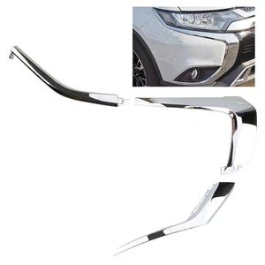 Für 2016-19 Mitsubishi Outlander Rechts Vorne Stoßstange Chrom Rand RH 3 Stück - Picture 1 of 6