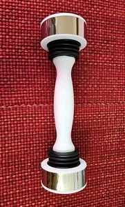 NIB 2.5lb White and Chrome Shake Weight For Muscle Toning - Picture 1 of 4