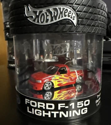 Hot Wheels Oil Can Truck Series Ford F-150 Lightning Red LTD /7,000 - Image 1 of 4