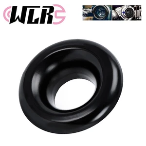 US SHIP 3 inch Velocity Stack Adapter Short Ram Cold Air Intake Turbo Horn Black - Picture 1 of 13