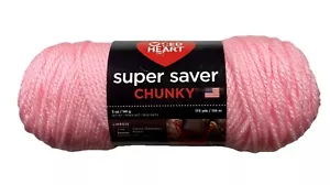 NEW Red Heart Super Saver Chunky yarn in PETAL PINK *DISCONTINUED* 173 YDS #5 - Picture 1 of 1
