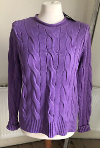 Polo Ralph Lauren cable knit jumper, size XS, Bnwt, Rrp £120