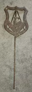 ANTIQUE GRAVE MARKER W/STAKE 34" United JR Order Of American Mechanic Mason - Picture 1 of 6