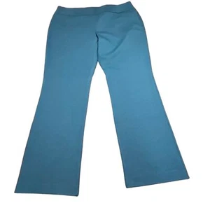 Women's Nwt NY&C Blue-Green Flat Front Travel Pants Size XXL - Picture 1 of 6