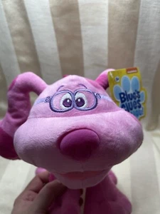 Rare Blues Clues & You Magenta Plush Stuffed Animal Purple Glasses - Picture 1 of 5