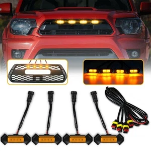4Pcs Raptor Style Grille LED Light DRL Fit For Toyota Tacoma TRD Pro 2016-2019 - Picture 1 of 10