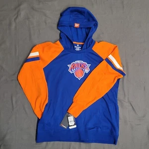 New York Knicks NBA Fanatics Blue Orange Pullover Hoodie Women XL - Picture 1 of 8
