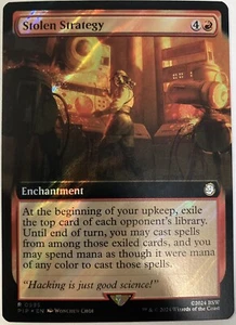 MTG - PIP - Stolen Strategy (Extended Art) (Surge Foil) Near Mint Foil #995 - Picture 1 of 1