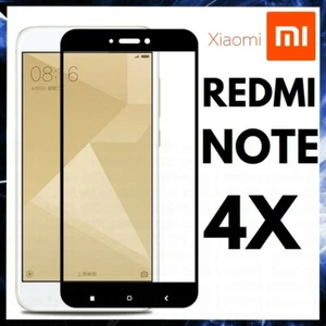 For XIAOMI REDMI NOTE 4X CURVED SCREEN PROTECTOR 9D FULL COVER TEMPERED GLASS - Picture 1 of 9