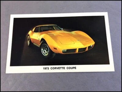1973 Chevrolet Corvette Coupe Vintage 1-page Car Photo Post Card Postcard Foto 1 de 2