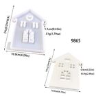 Love Silicone Mold Window House Candle Holder New Diy Plaster Mold