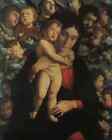 Metallschild Mantegna Andrea Madonna und Kind mit Cherubs A4 12x8 Aluminium
