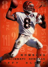1995 Flair Hot Numbers Cincinnati Bengals Football Card #1 Jeff Blake