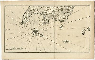 Antique Map Of Coiba Island By Anson (c.1740) • 159.48£