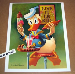 Impresión artística Carl Barks: Live it up, Kid - Impresión artística del Pato Donald - Imagen 1 de 1