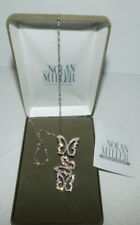 BEAUTIFUL NOLAN MILLER NECKLACE WITH BUTTERFLY & FAUX RHINESTONE DESIGN