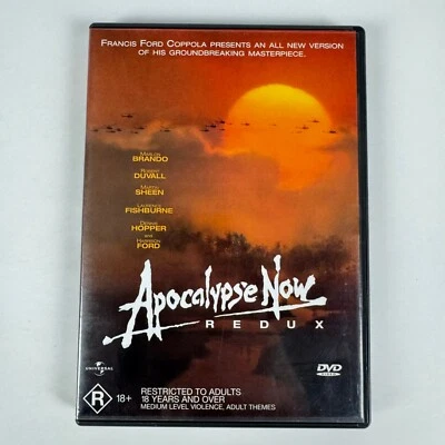 Apocalypse Now Redux (DVD 1979) Marlon Brando Robert Duvall Martin Sheen Region4 - image 1 of 3
